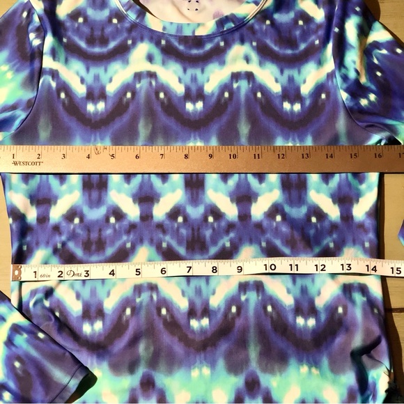 MAR BY VIX Tie-Dye Long Sleeve Swim Top Size Medium - Picture 3 of 6